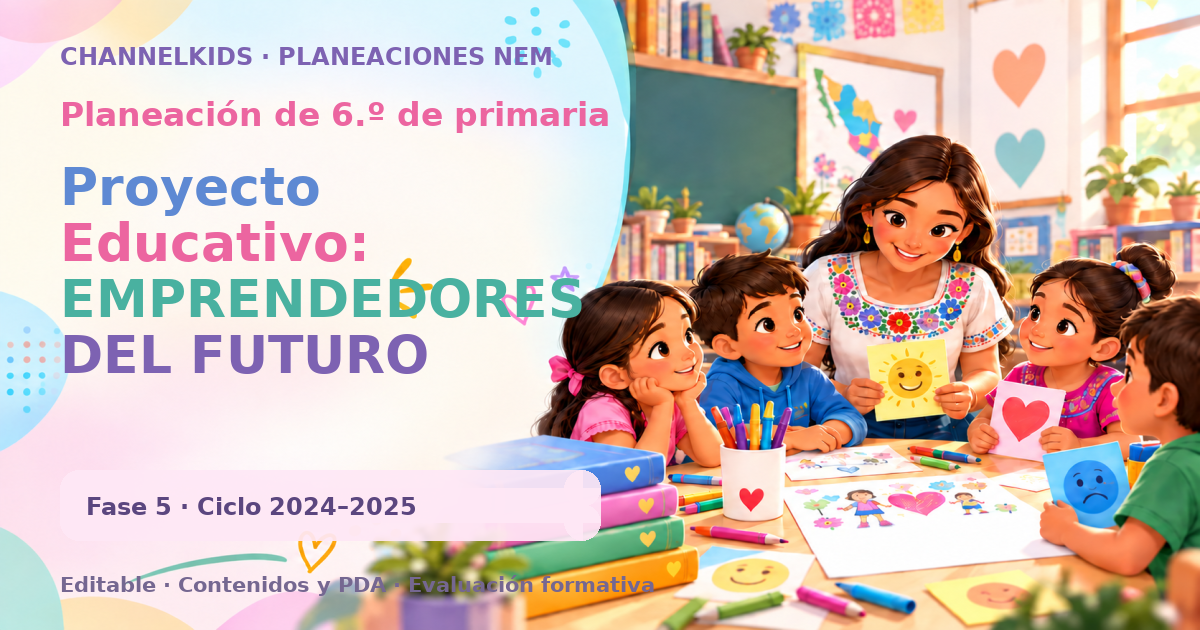 Planeación de sexto grado: Proyecto Educativo: EMPRENDEDORES DEL FUTURO