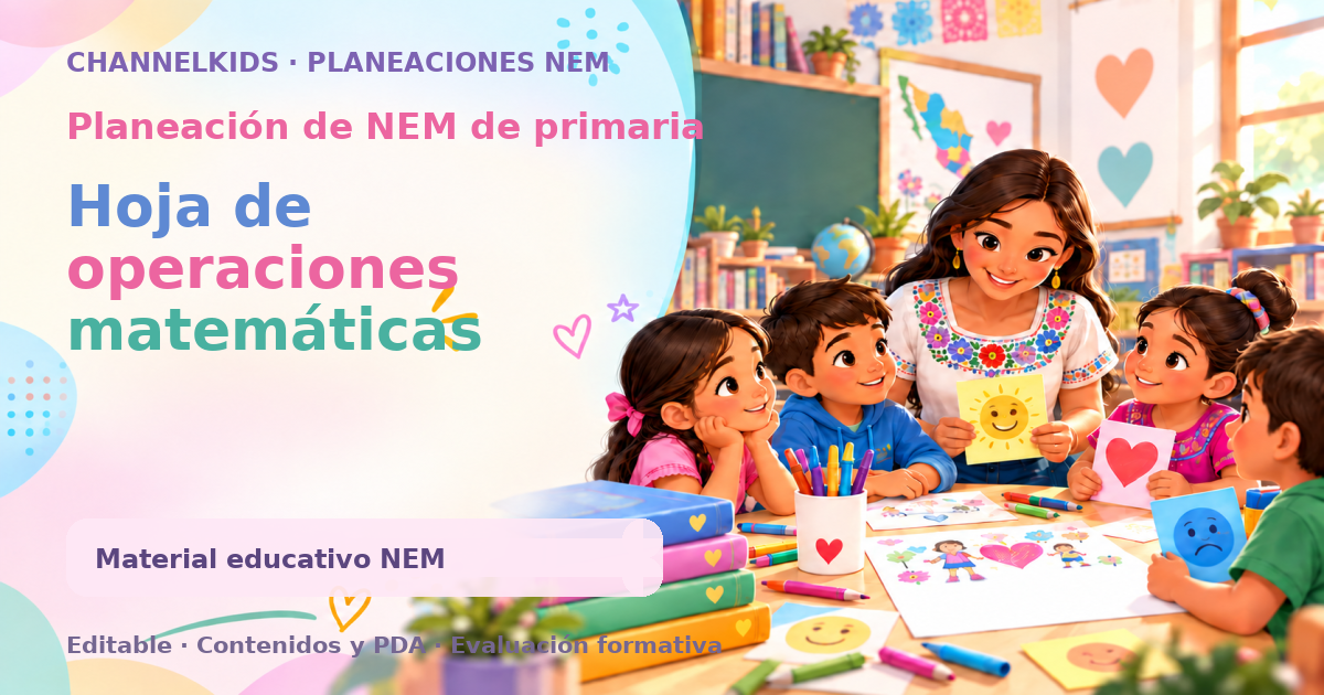 Hoja de operaciones matemáticas