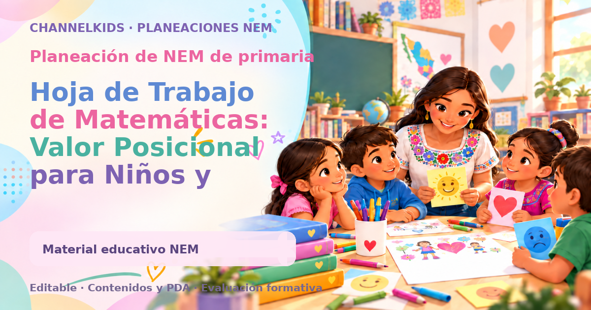 Hoja de Trabajo de Matemáticas: Valor Posicional para Niños y Estudiantes