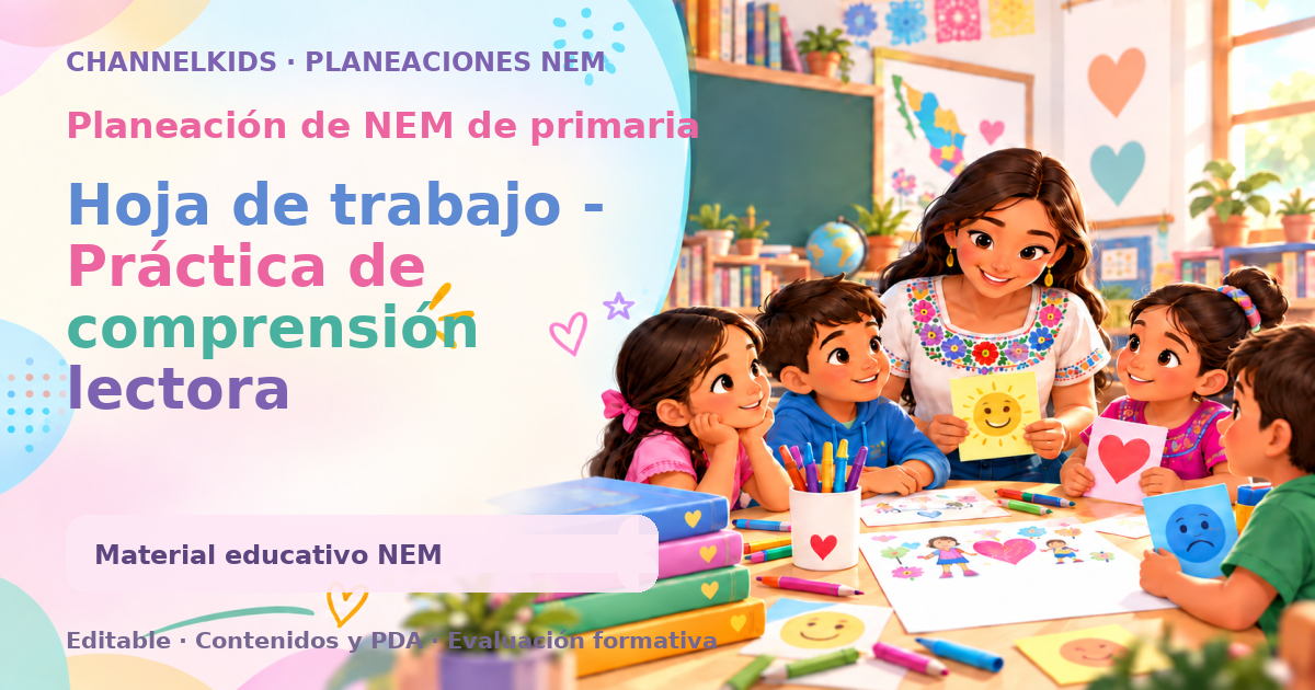 Hoja de trabajo - Práctica de comprensión lectora