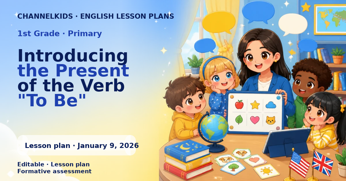 Introducing the present of the verb to be