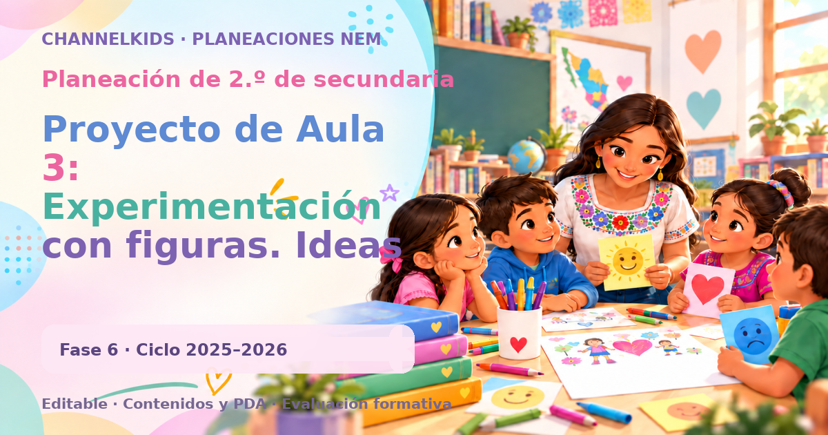 Planeación de segundo grado de secundaria: Proyecto de Aula 3: Experimentación con figuras. Ideas educativas para potenciar habilidades y creatividad en los estudiantes