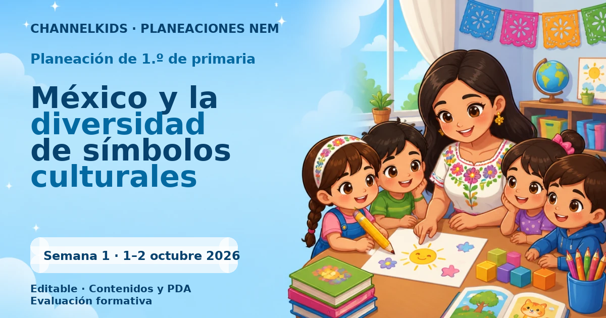 Planeación de primer grado semana 1: México y la diversidad de símbolos culturales