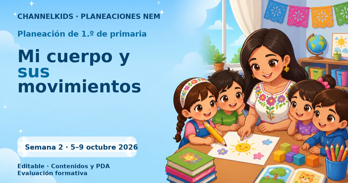 Planeación de primer grado semana 2: Mi cuerpo y sus movimientos