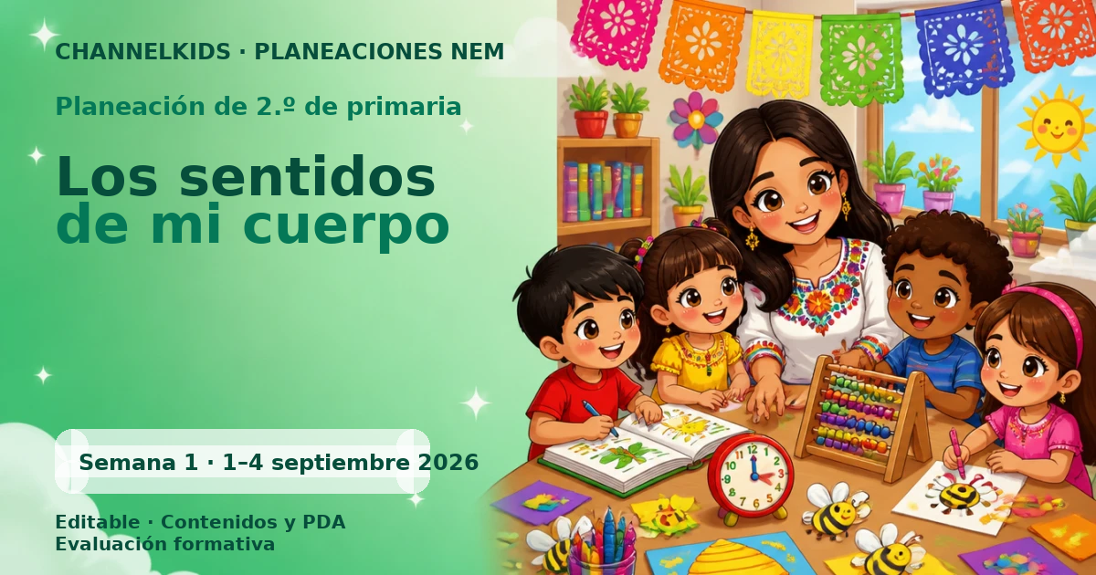 Planeación de segundo grado semana 1: Los sentidos de mi cuerpo
