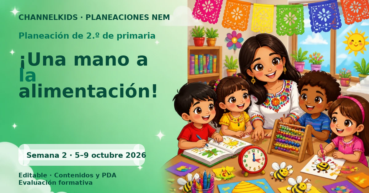 Planeación de segundo grado semana 2: ¡Una mano a la alimentación!