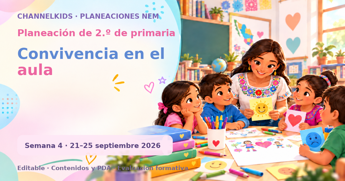 Planeación de segundo grado semana 4: Convivencia en el aula