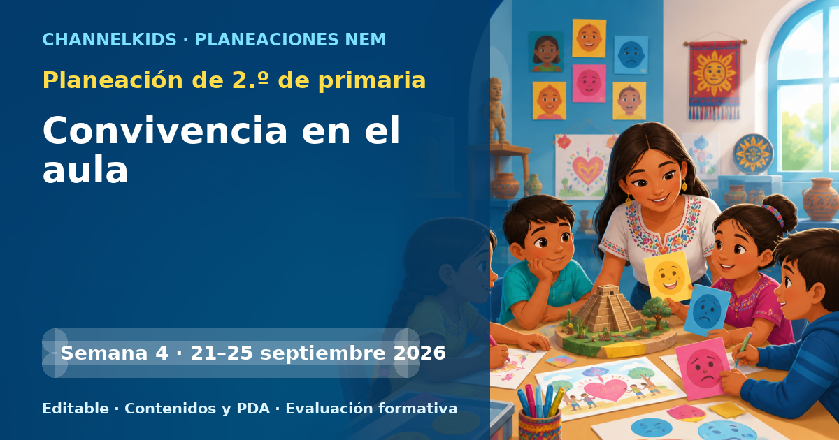 Planeación de segundo grado semana 4: Convivencia en el aula