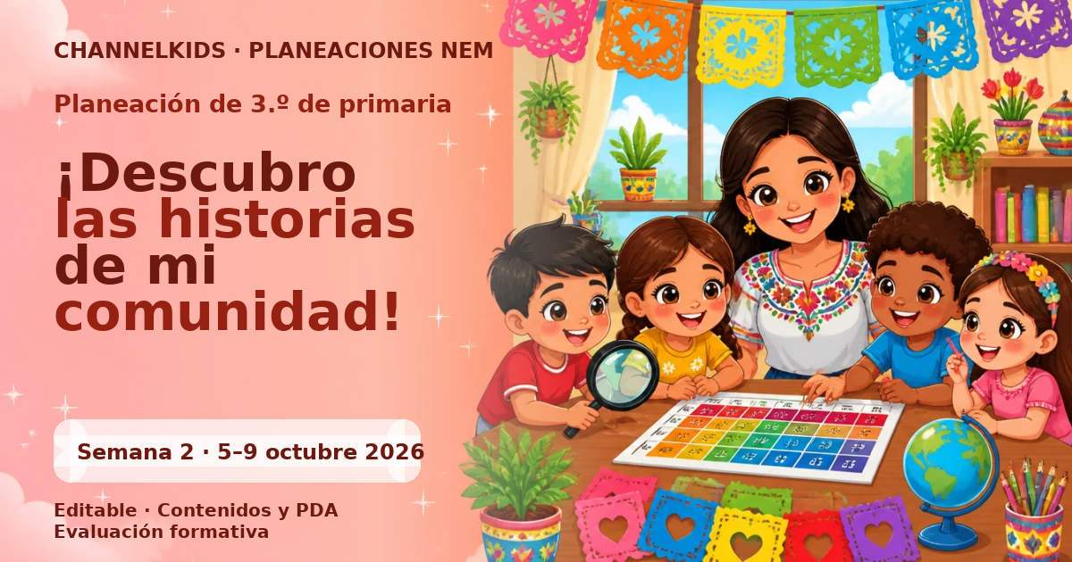 Planeación de tercer grado semana 2: ¡Descubro las historias de mi comunidad!