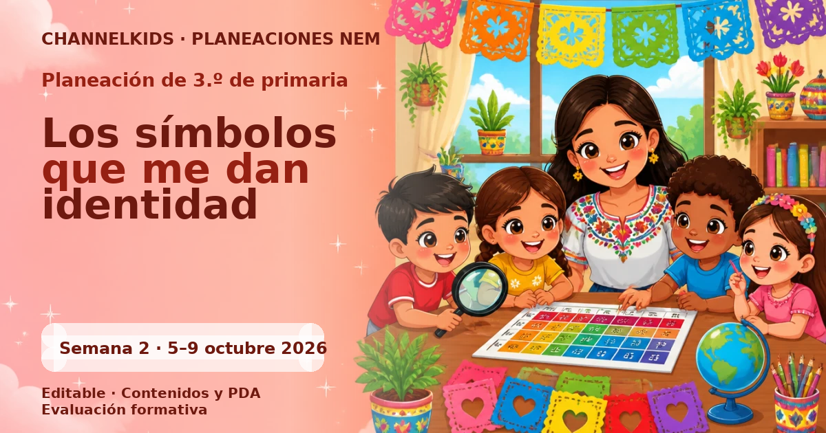 Planeación de tercer grado semana 2: Los símbolos que me dan identidad