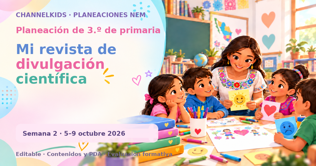 Planeación 3.º primaria semana 2 octubre 2026 | Relatos que describen