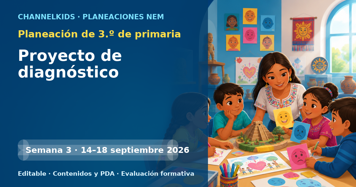 Planeación de tercer grado semana 3: Proyecto de diagnóstico
