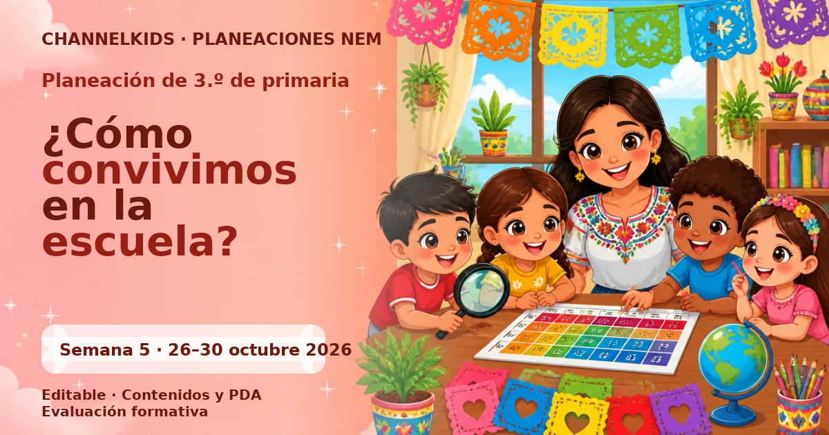 Planeación de tercer grado semana 5: ¿Cómo convivimos en la escuela?