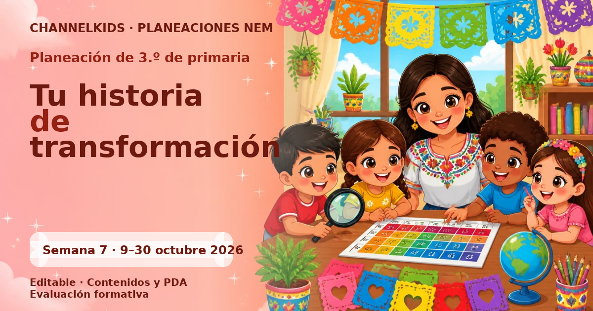 Planeación 3.º primaria semana 7 octubre 2026 | Instructivos que Transforman