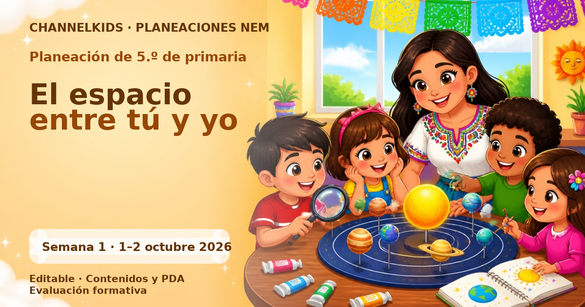 Planeación 5.º primaria semana 1 octubre 2026 | Vínculos del ecosistema