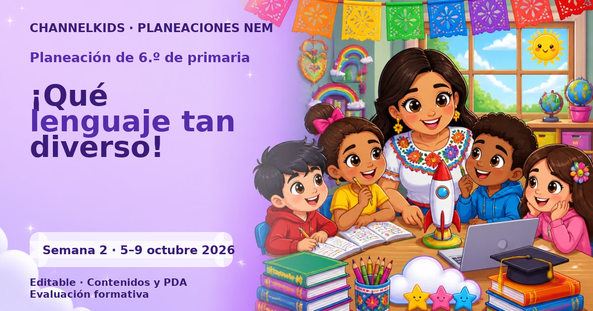Planeación de sexto grado semana 2: ¡Qué lenguaje tan diverso!
