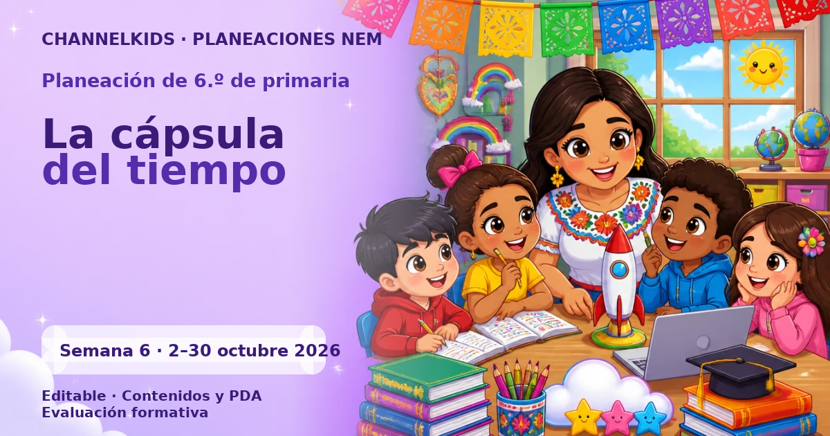 Planeación de sexto grado semana 6: La cápsula del tiempo