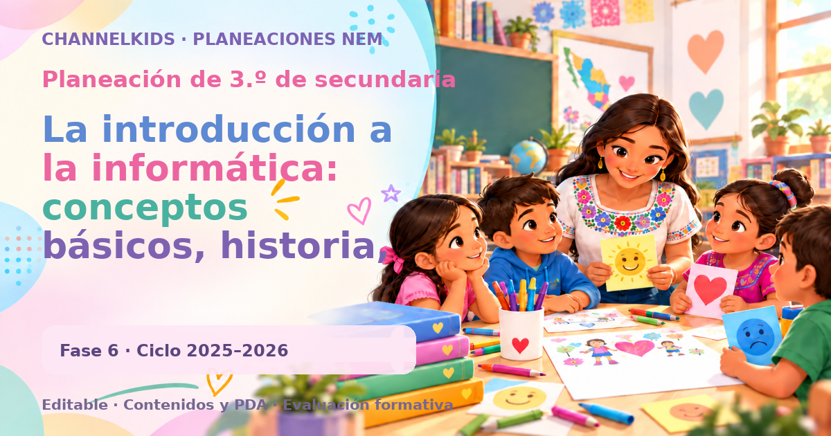 Planeación de tercer grado de secundaria: La introducción a la informática: conceptos básicos, historia, y la importancia de la tecnología en el mundo actual