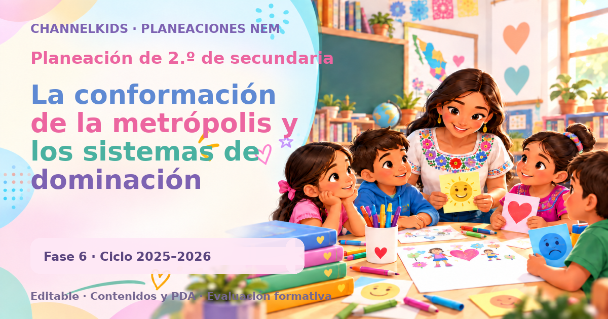 Planeación de segundo grado de secundaria: La conformación de la metrópolis y los sistemas de dominación