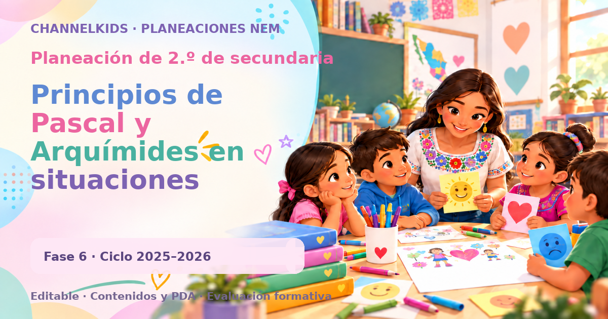 Planeación de segundo grado de secundaria: Principios de Pascal y Arquímides en situaciones prácticas: ejemplos y aplicaciones para entender sus conceptos