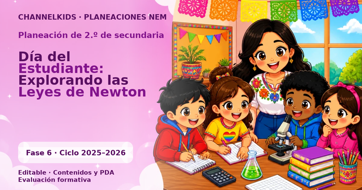 Planeación de segundo grado de secundaria: Día del Estudiante: Explorando las Leyes de Newton