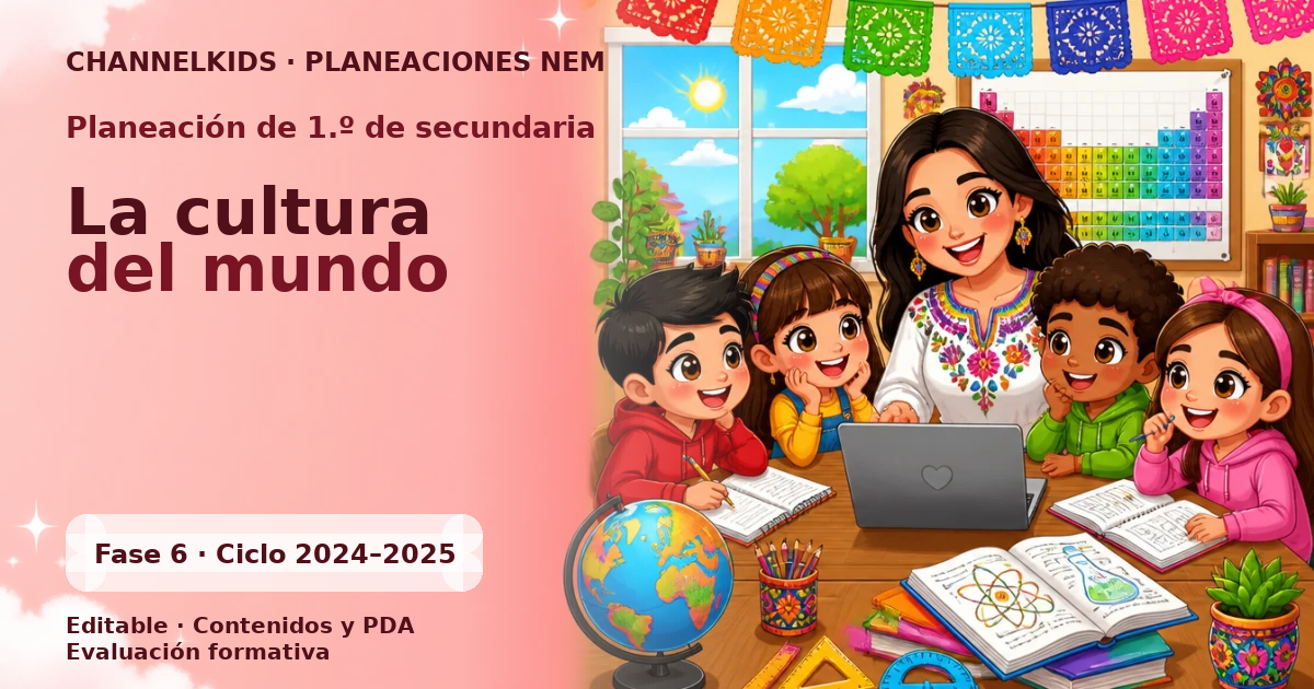 Planeación de primer grado de secundaria: La cultura del mundo