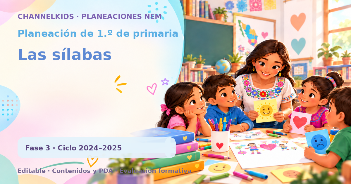 Planeación de primer grado: Las sílabas