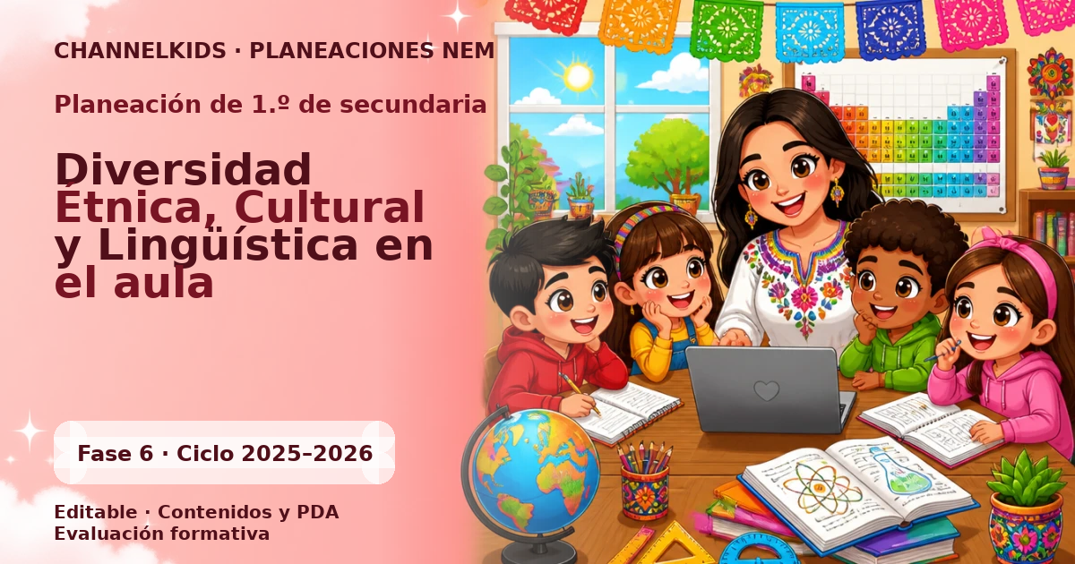 Planeación de primer grado de secundaria: Diversidad Étnica, Cultural y Lingüística en el aula