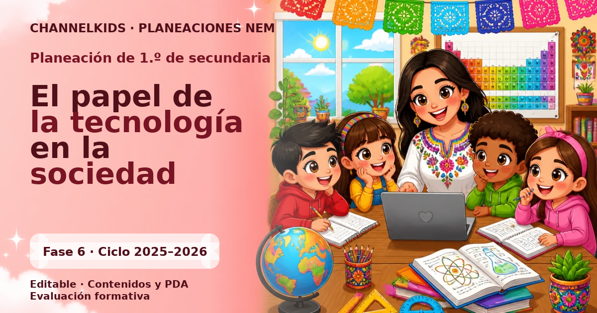 Planeación de primer grado de secundaria: El papel de la tecnología en la sociedad