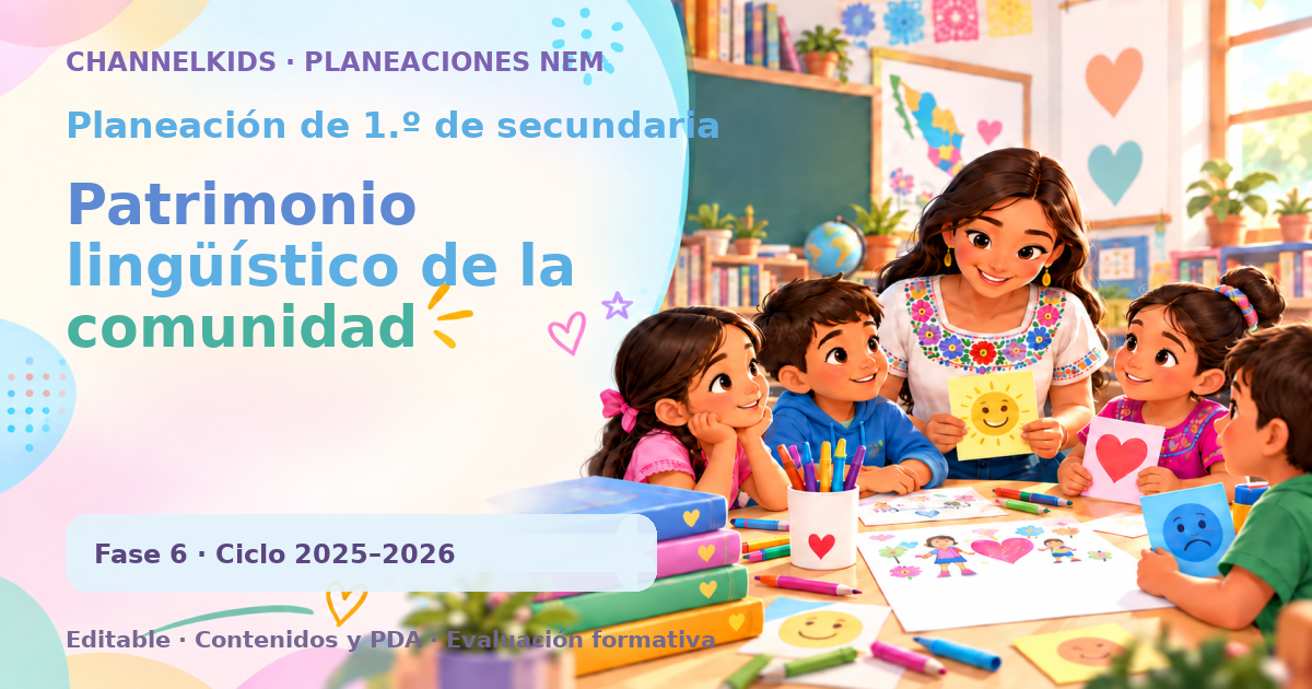Planeación de primer grado de secundaria: Patrimonio lingüístico de la comunidad