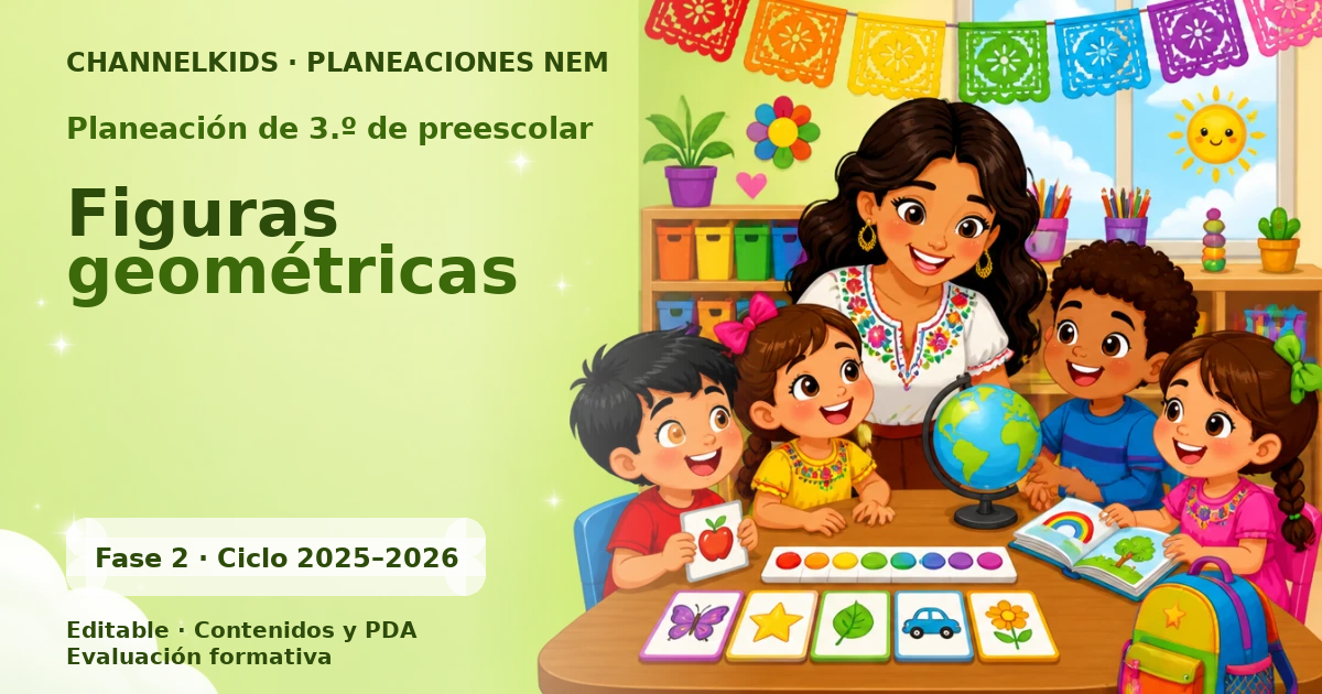 Planeación de tercer grado de preescolar: Figuras geométricas