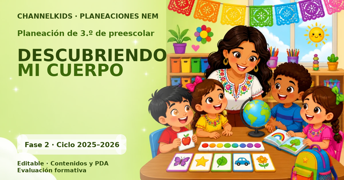 Planeación de tercer grado de preescolar: DESCUBRIENDO MI CUERPO