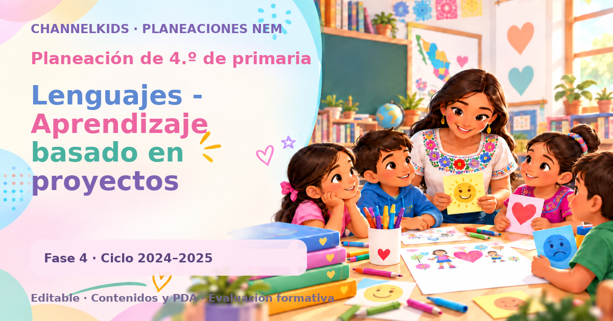 Planeación de cuarto grado: Lenguajes - Aprendizaje basado en proyectos comunitarios