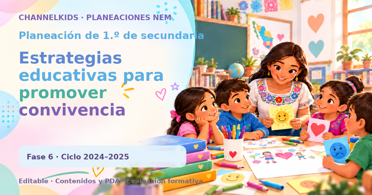 Planeación de primer grado de secundaria: Estrategias educativas para promover convivencia escolar sin discriminación y racismo en niños y adolescentes