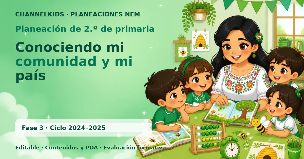 Planeación de segundo grado: Conociendo mi comunidad y mi país