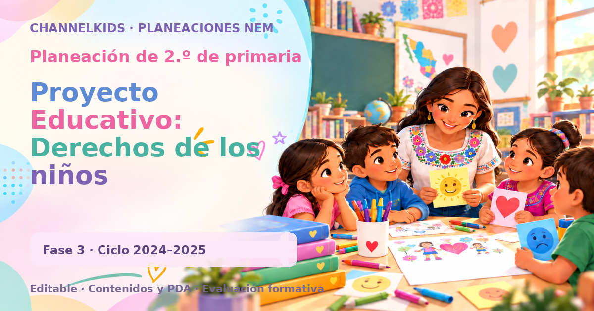 Planeación de segundo grado: Proyecto Educativo: Derechos de los niños
