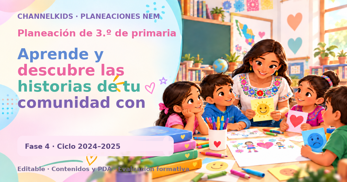 Planeación de tercer grado: Aprende y descubre las historias de tu comunidad con actividades educativas para niños de tercer grado