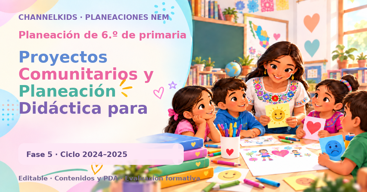 Planeación de sexto grado: Proyectos Comunitarios y Planeación Didáctica para Sexto Grado