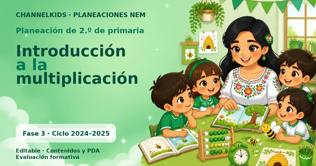 Planeación de segundo grado: Introducción a la multiplicación