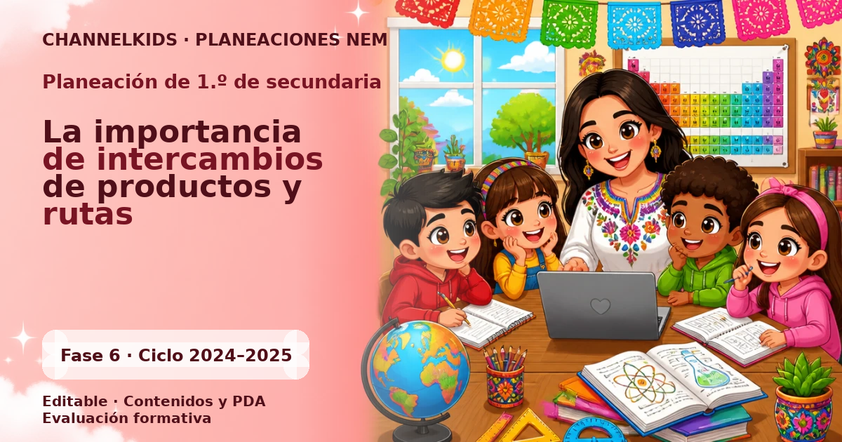Planeación de primer grado de secundaria: La importancia de intercambios de productos y rutas