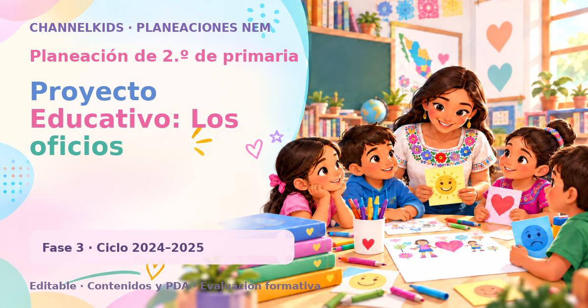 Planeación de segundo grado: Proyecto Educativo: Los oficios