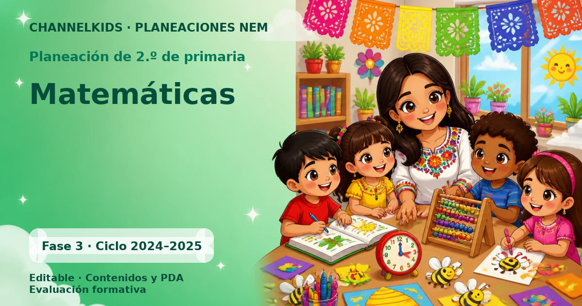 Planeación de segundo grado: Matemáticas