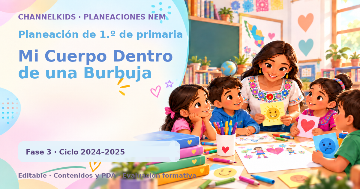 Planeación de primer grado: Mi Cuerpo Dentro de una Burbuja