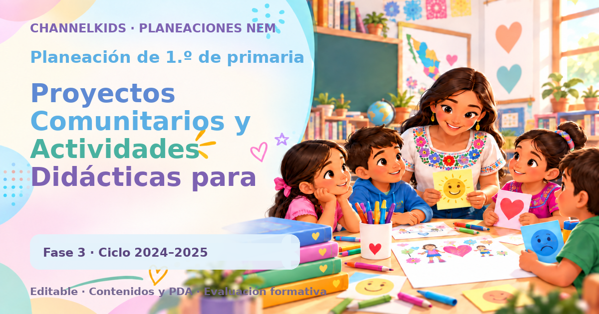 Planeación de primer grado: Proyectos Comunitarios y Actividades Didácticas para Primer Grado