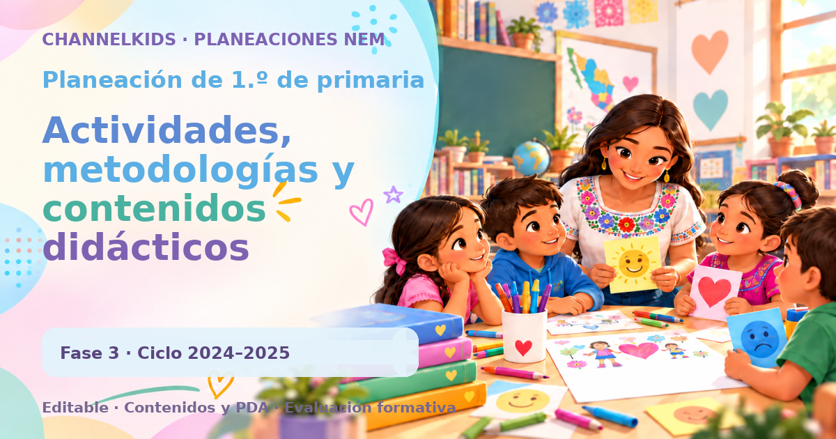 Planeación de primer grado: Actividades, metodologías y contenidos didácticos