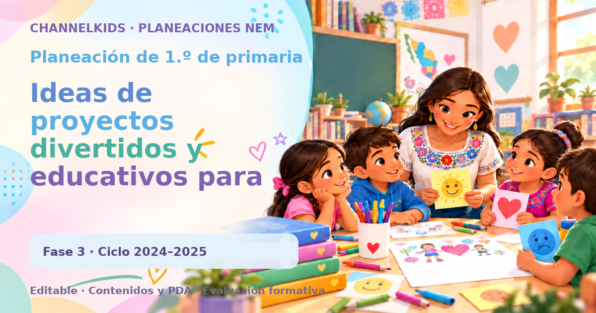 Planeación de primer grado: Ideas de proyectos divertidos y educativos para celebrar el Día del Niño en el aula