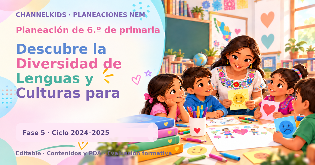 Planeación de sexto grado: Descubre la Diversidad de Lenguas y Culturas para Niños