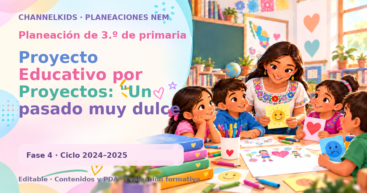 Planeación de tercer grado: Proyecto Educativo por Proyectos: "Un pasado muy dulce que nos une está en peligro