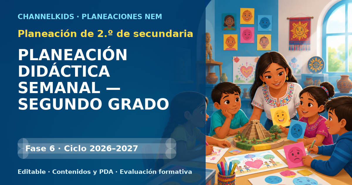 Planeación de segundo grado de secundaria: PLANEACIÓN DIDÁCTICA SEMANAL — SEGUNDO GRADO DE SECUNDARIA