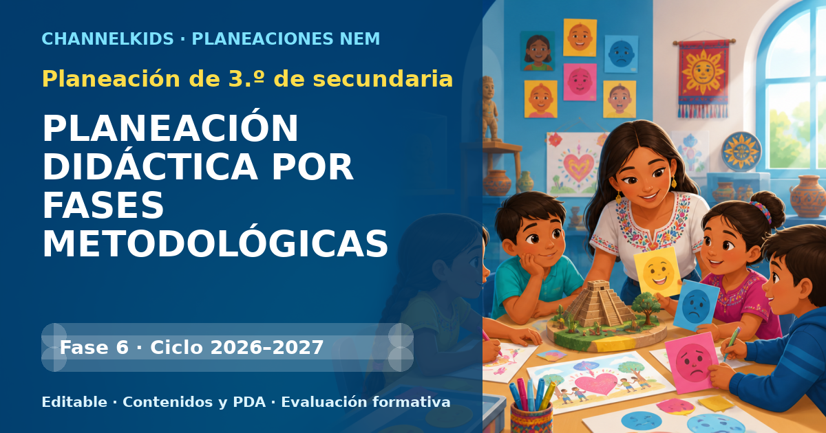 Planeación de tercer grado de secundaria: PLANEACIÓN DIDÁCTICA POR FASES METODOLÓGICAS (ABP)